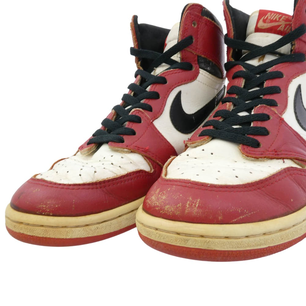 NIKE ナイキ 【観賞用】85年製 オリジナル AIR JORDAN 1 CHICAGO エアジョーダン1 シカゴ スニーカー ホワイト系 レッド系 ブラック系 US9【中古】