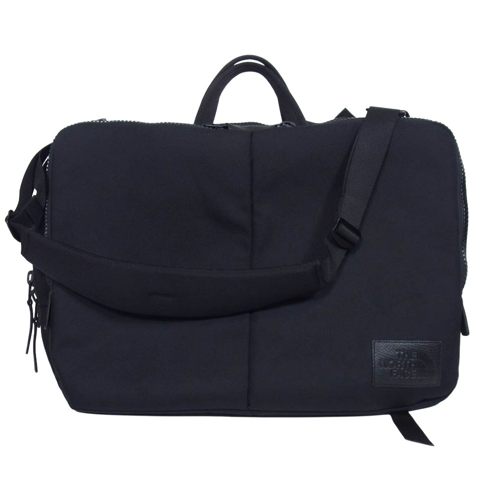 THE NORTH FACE ノースフェイス NM81827 CORDURA BALLISTIC 3WAY DAYPACK ロゴレザーパッチ デイパック コーデュラ バリスティック ビジネスバッグ ブラック系【美品】【中古】
