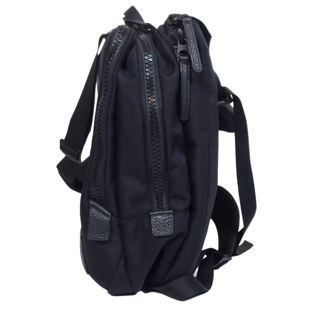 THE NORTH FACE ノースフェイス NM81827 CORDURA BALLISTIC 3WAY DAYPACK ロゴレザーパッチ デイパック コーデュラ バリスティック ビジネスバッグ ブラック系【美品】【中古】
