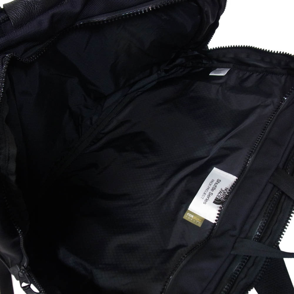 THE NORTH FACE ノースフェイス NM81827 CORDURA BALLISTIC 3WAY DAYPACK ロゴレザーパッチ デイパック コーデュラ バリスティック ビジネスバッグ ブラック系【美品】【中古】