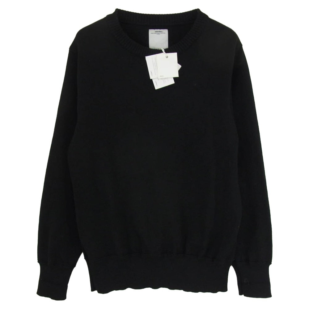 VISVIM ビズビム 17SS 0117105015005 フランス製 CREWNECK SWEATER R FR クルーネック セーター ウール100％ ブラック系 2【中古】