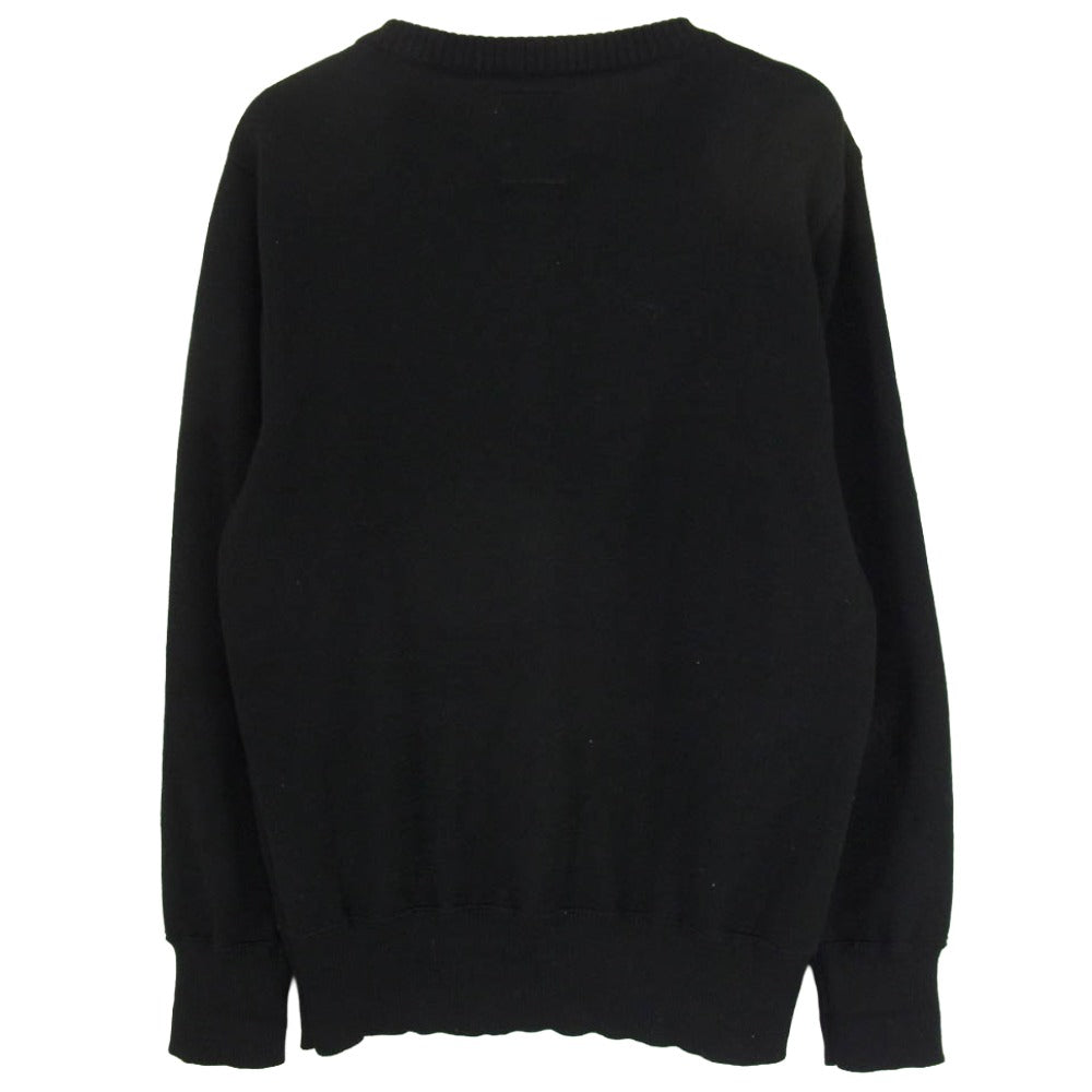 VISVIM ビズビム 17SS 0117105015005 フランス製 CREWNECK SWEATER R FR クルーネック セーター ウール100％ ブラック系 2【中古】
