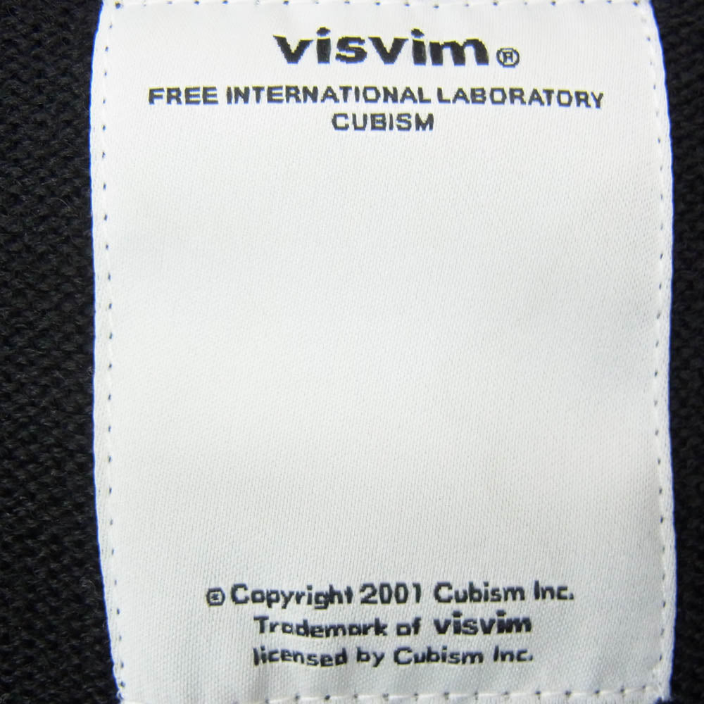 VISVIM ビズビム 17SS 0117105015005 フランス製 CREWNECK SWEATER R FR クルーネック セーター ウール100％ ブラック系 2【中古】