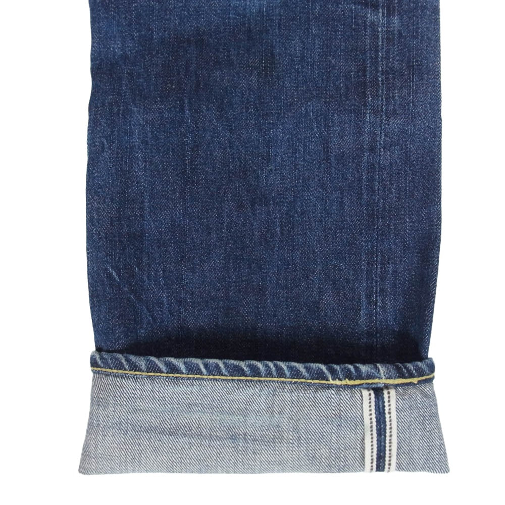 VISVIM ビズビム 14SS 0114105005002 SOCIAL SCULPTURE ソーシャルスカルプチャー デニム セルビッチ デニム パンツ インディゴブルー系 W32【中古】
