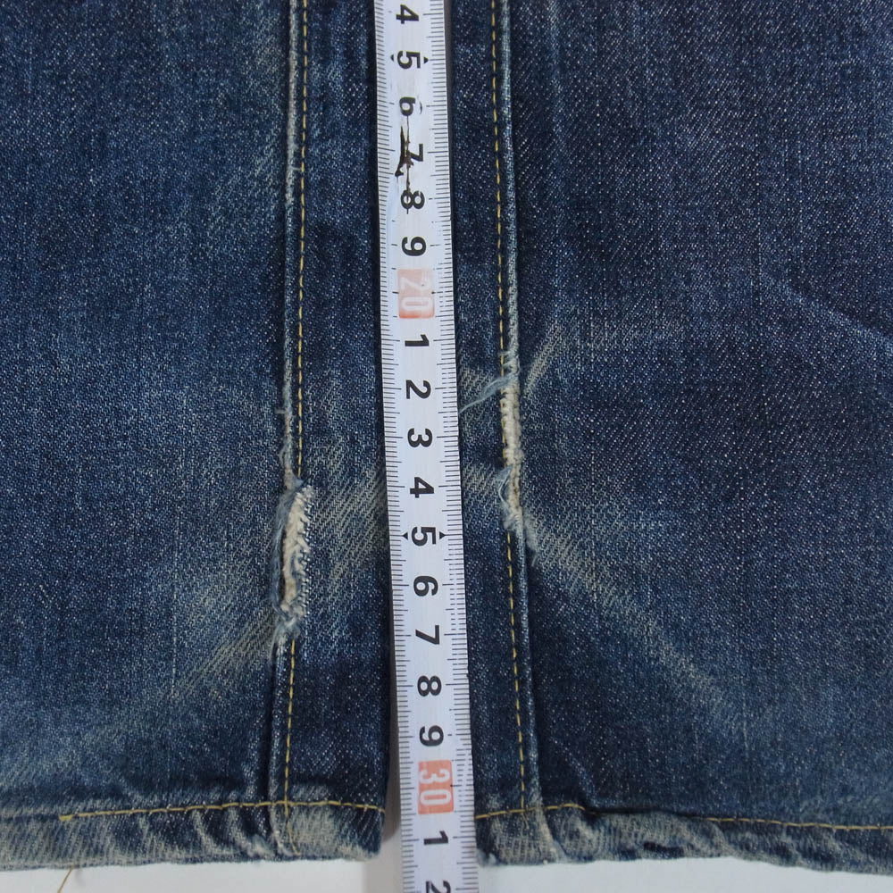VISVIM ビズビム 14SS 0114105005002 SOCIAL SCULPTURE ソーシャルスカルプチャー デニム セルビッチ デニム パンツ インディゴブルー系 W32【中古】