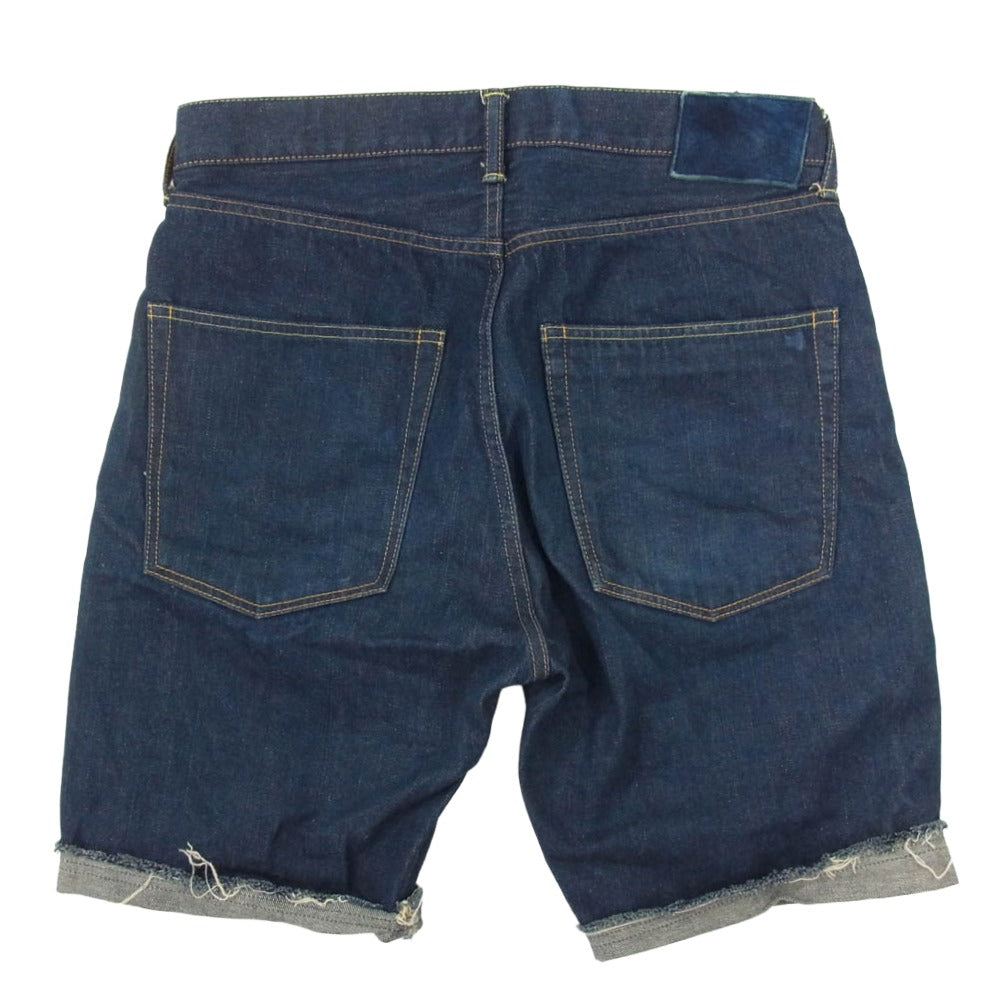 VISVIM ビズビム 18SS 0118305005003 SOCIAL SCULPTURE SS 99SHORTS ONE WASH ソーシャルスカルプチャー デニム ショーツ ワンウオッシュ ショートパンツ インディゴブルー系 W34【中古】