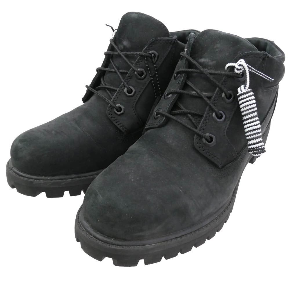 Timberland ティンバーランド Ron Herman ロンハーマン TB OA64Q7-001 × Ron Herman ロンハーマン PREMIUM WATERPROOF OXFORD BLACK NUBUCK プレミアムウォータープルーフ オックスフォード シューズ ブラック ヌバック 4ホール ブーツ ブラック系 ホワイト系 8.5【中古】
