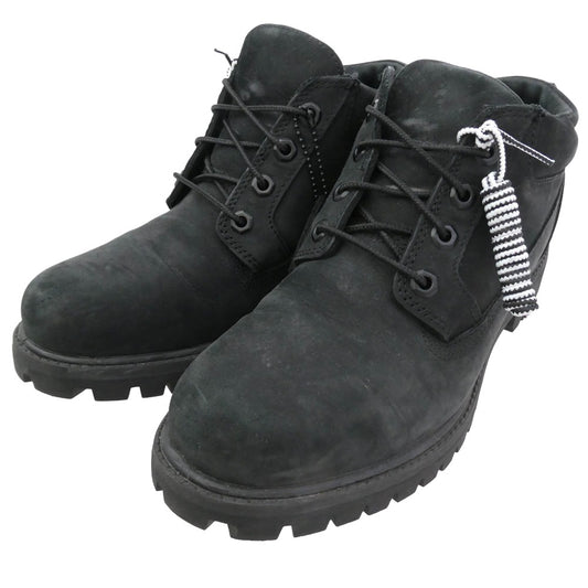 Timberland ティンバーランド TB OA64Q7-001 × Ron Herman ロンハーマン PREMIUM WATERPROOF OXFORD BLACK NUBUCK プレミアムウォータープルーフ オックスフォード シューズ ブラック ヌバック 4ホール ブーツ ブラック系 ホワイト系 8.5【中古】