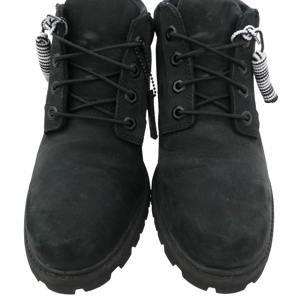 Timberland ティンバーランド Ron Herman ロンハーマン TB OA64Q7-001 × Ron Herman ロンハーマン PREMIUM WATERPROOF OXFORD BLACK NUBUCK プレミアムウォータープルーフ オックスフォード シューズ ブラック ヌバック 4ホール ブーツ ブラック系 ホワイト系 8.5【中古】