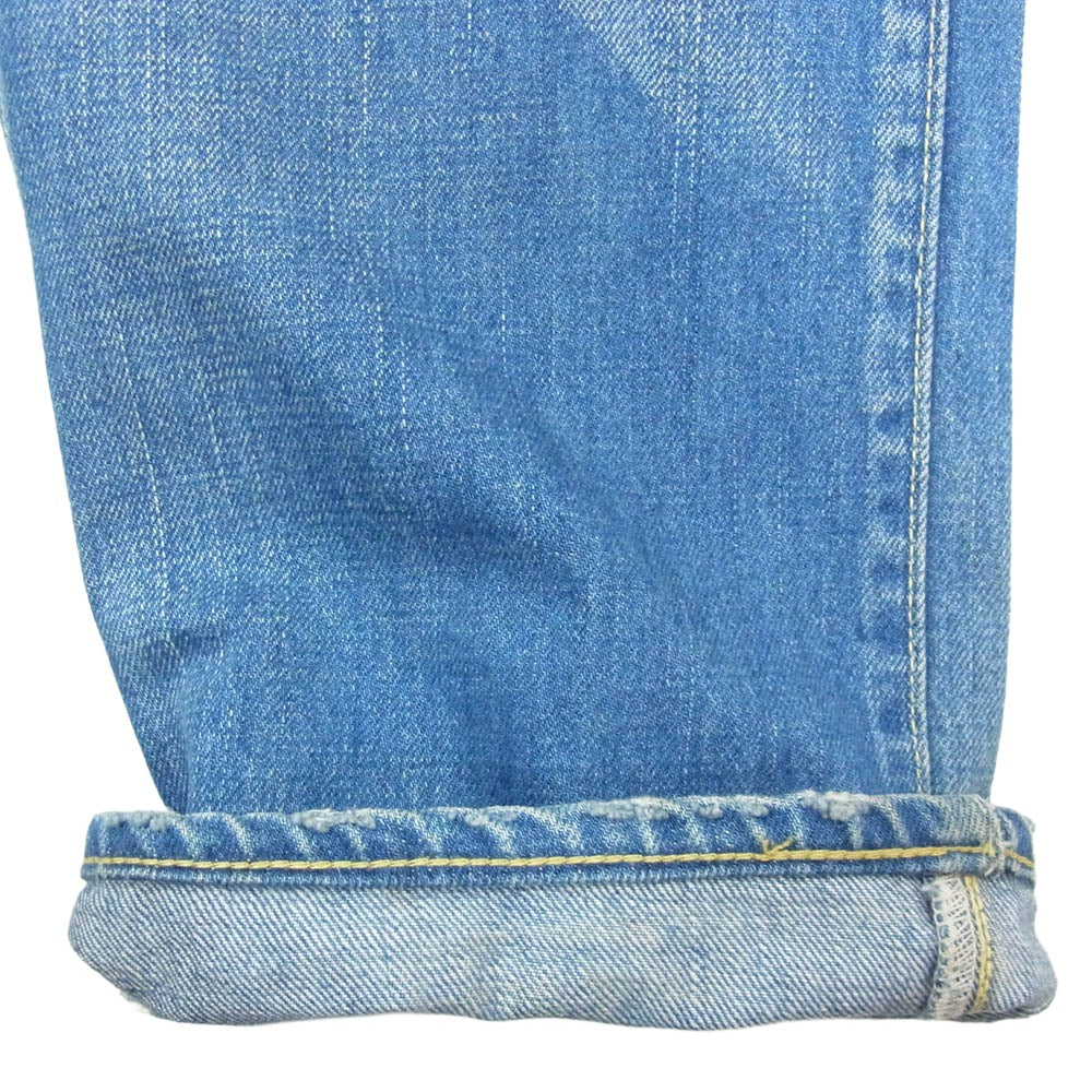 VISVIM ビズビム 15SS 0115105005012 01 SLIM DMDG-5 SOCIAL SCULPTURE DENIM スリム ダメージ5 ソーシャルスカルプチャー デニム ユーズド加工 デニムパンツ インディゴブルー系 W32【中古】