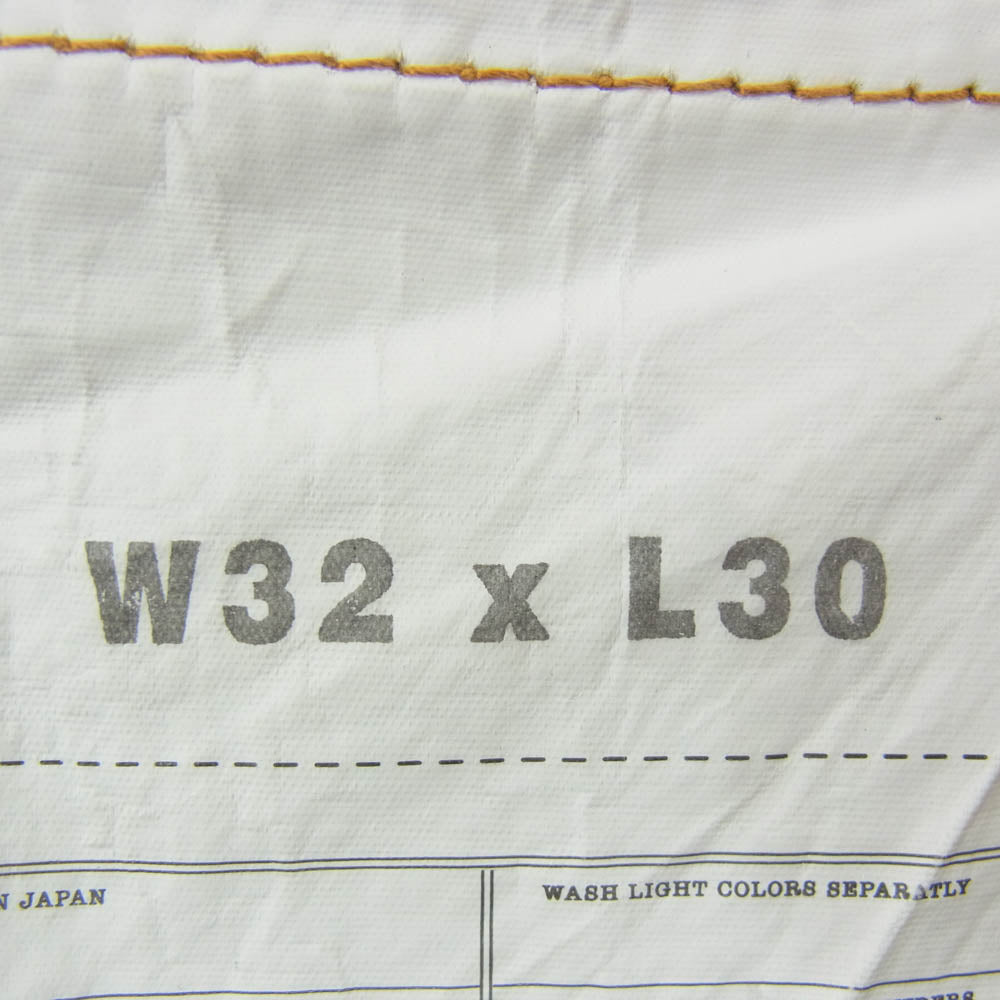 VISVIM ビズビム 15SS 0115105005012 01 SLIM DMDG-5 SOCIAL SCULPTURE DENIM スリム ダメージ5 ソーシャルスカルプチャー デニム ユーズド加工 デニムパンツ インディゴブルー系 W32【中古】