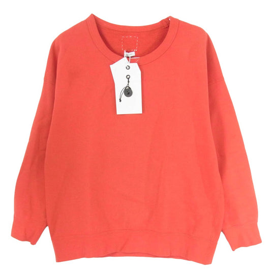 VISVIM ビズビム 17AW 0117205010017 JUMBO CREWNECK L/S VEGGIE DYE ジャンボ クルーネック スウェット 長袖 レッド系 2【美品】【中古】