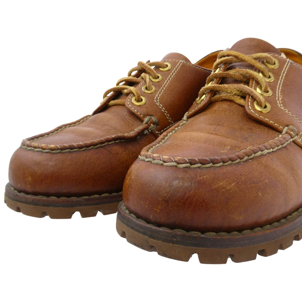 VISVIM ビズビム 14AW 0114202002009 FIL 限定 SCOUT MOC TOE LO-FOLK スカウト モックトゥ ロー フォーク 4ホール モックトゥ レザーシューズ ブラウン系 9【中古】