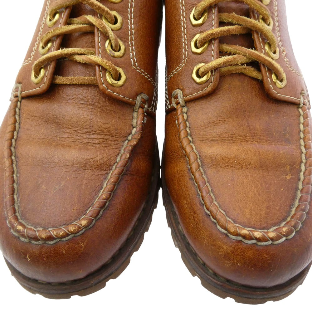 VISVIM ビズビム 14AW 0114202002009 FIL 限定 SCOUT MOC TOE LO-FOLK スカウト モックトゥ ロー フォーク 4ホール モックトゥ レザーシューズ ブラウン系 9【中古】