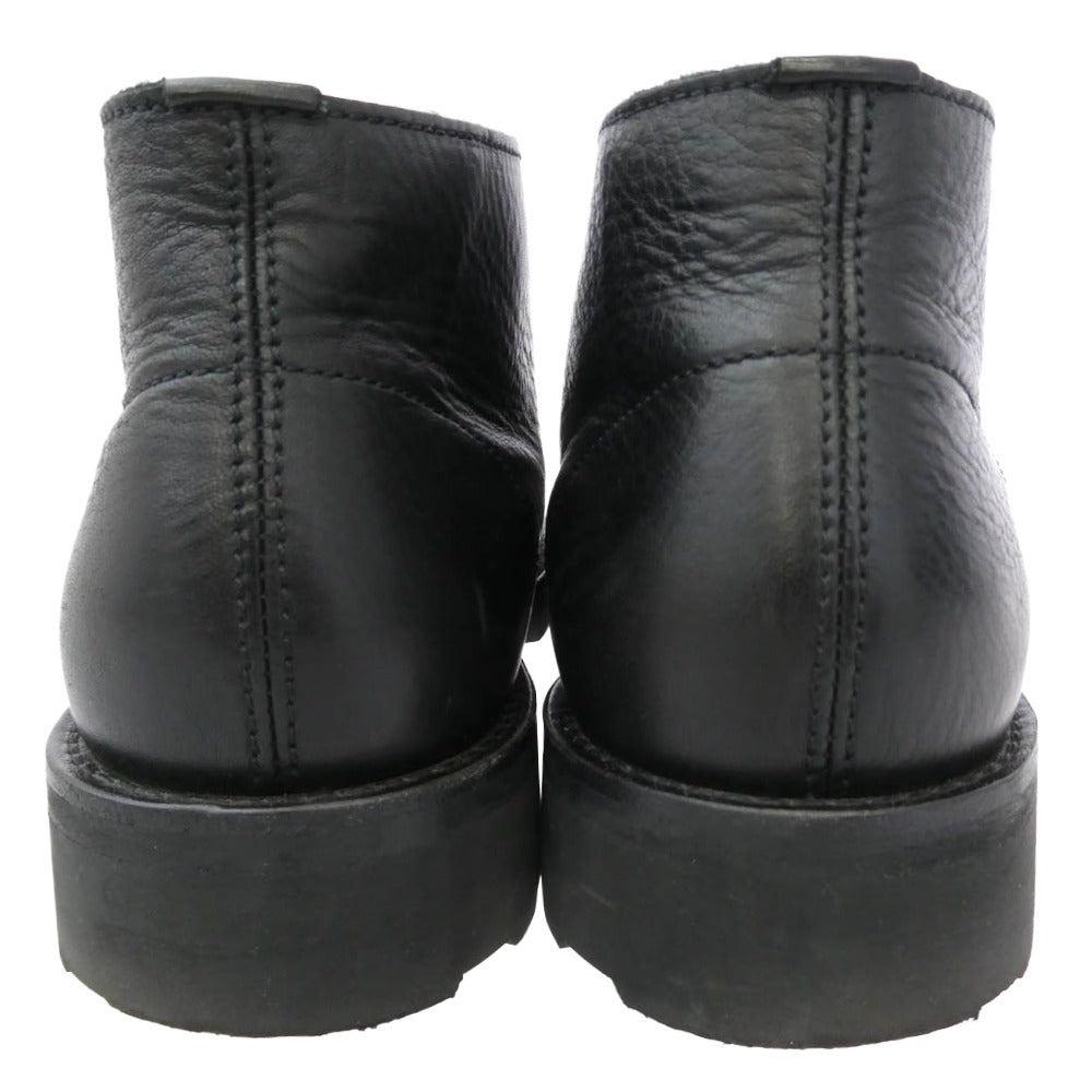 Paraboot パラブーツ 226937 正規品証明書付 MAINE ROCADE メーヌ ロカド モカシン チャッカブーツ 本革 レザー シューズ ブラック系 ライトブラウン系 43【中古】