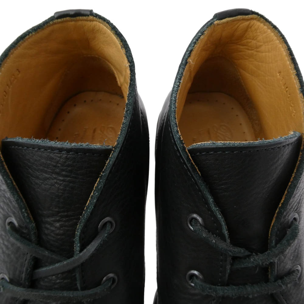 Paraboot パラブーツ 226937 正規品証明書付 MAINE ROCADE メーヌ ロカド モカシン チャッカブーツ 本革 レザー シューズ ブラック系 ライトブラウン系 43【中古】
