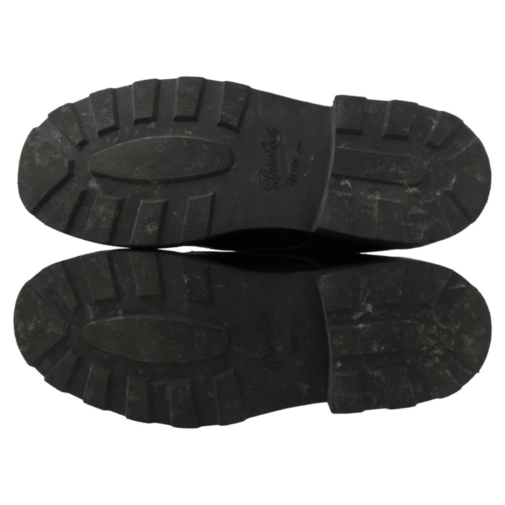 Paraboot パラブーツ 226937 正規品証明書付 MAINE ROCADE メーヌ ロカド モカシン チャッカブーツ 本革 レザー シューズ ブラック系 ライトブラウン系 43【中古】