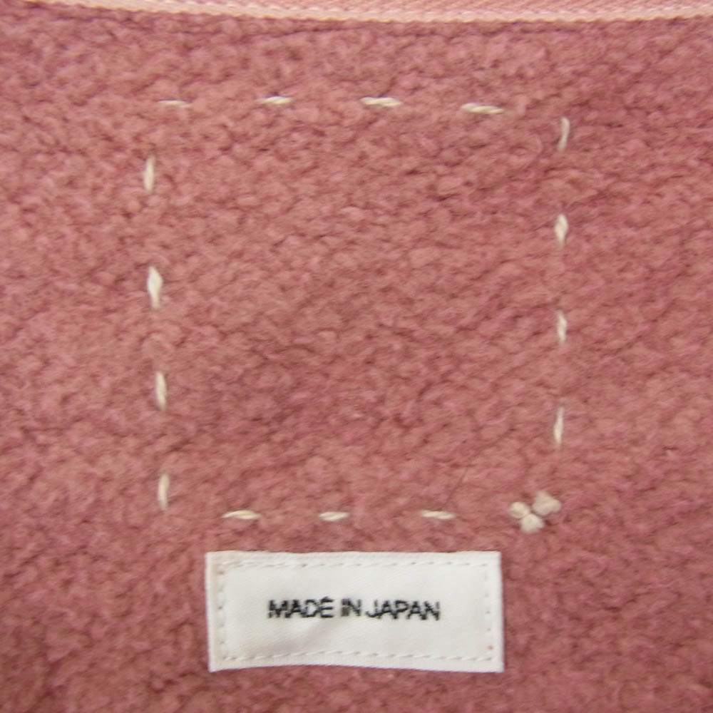 VISVIM ビズビム 22AW 0122205010010 JUMBO SB SWEAT L/S (U.D.) GARMENT DYE DAMAGED 加工 ジャンボ クルーネック スウェット 長袖 ガーメントダイ ユーズド加工 レッド系 2【極上美品】【中古】