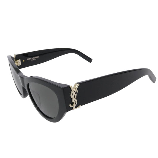 SAINT LAURENT サンローラン イタリア製 M94 YSLロゴテンプル サングラス ブラック系 53□20-145【極上美品】【中古】