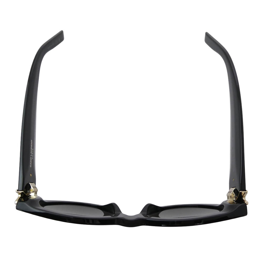 SAINT LAURENT サンローラン イタリア製 M94 YSLロゴテンプル サングラス ブラック系 53□20-145【極上美品】【中古】