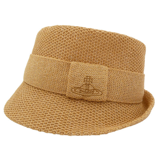 Vivienne Westwood ヴィヴィアンウエストウッド オーブ ストローハット 麦わら帽子 ベージュ系【中古】