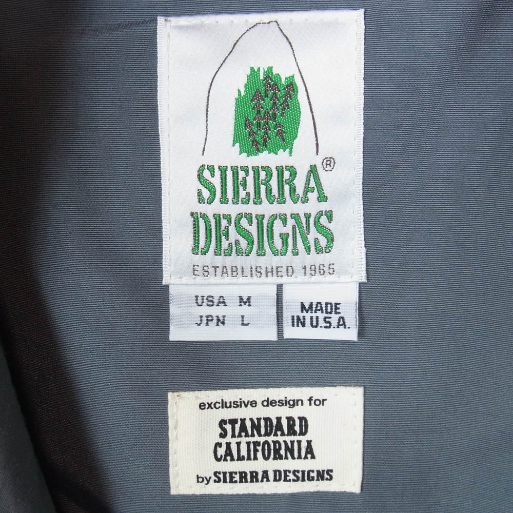 STANDARD CALIFORNIA スタンダードカリフォルニア SIERRA DESIGNS シエラデザイン SD Mountain Parka マウンテンパーカー ネイビー系 L【美品】【中古】