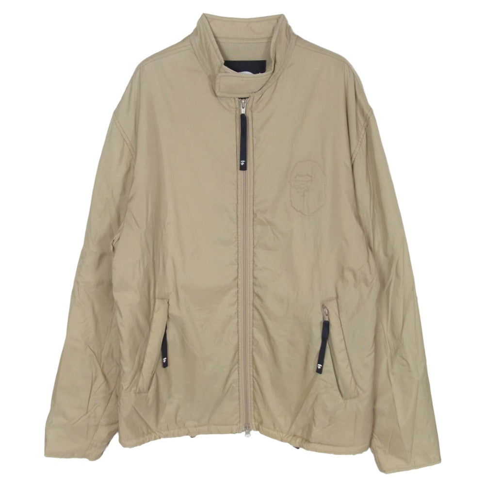 A BATHING APE アベイシングエイプ 90s 猿顔ステッチ 中綿 ジャケット ブルゾン ベージュ系 表記無し【中古】