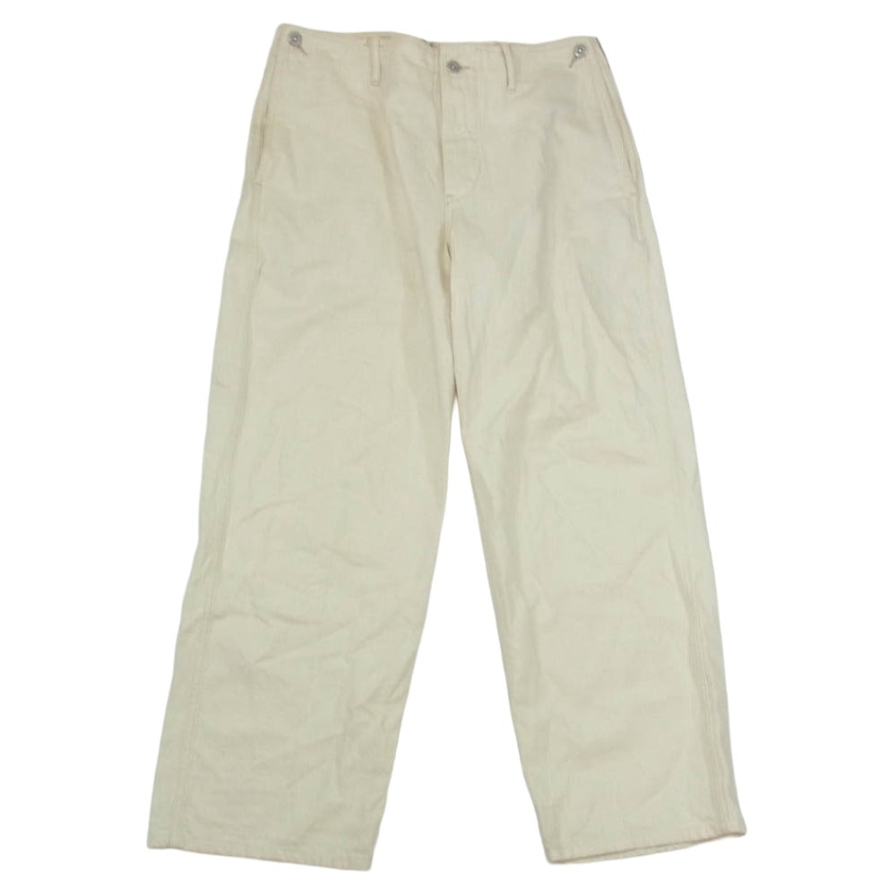 オールドジョー 221OJ-PT14 リネン混 シンチバック ワークパンツ オフホワイト系 34【中古】