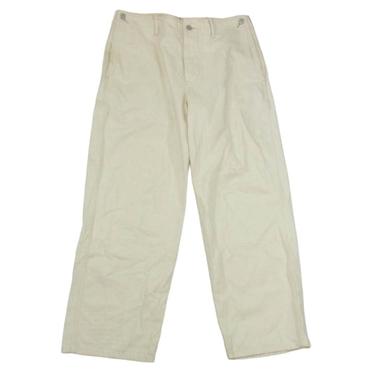 オールドジョー 221OJ-PT14 リネン混 シンチバック ワークパンツ オフホワイト系 34【中古】
