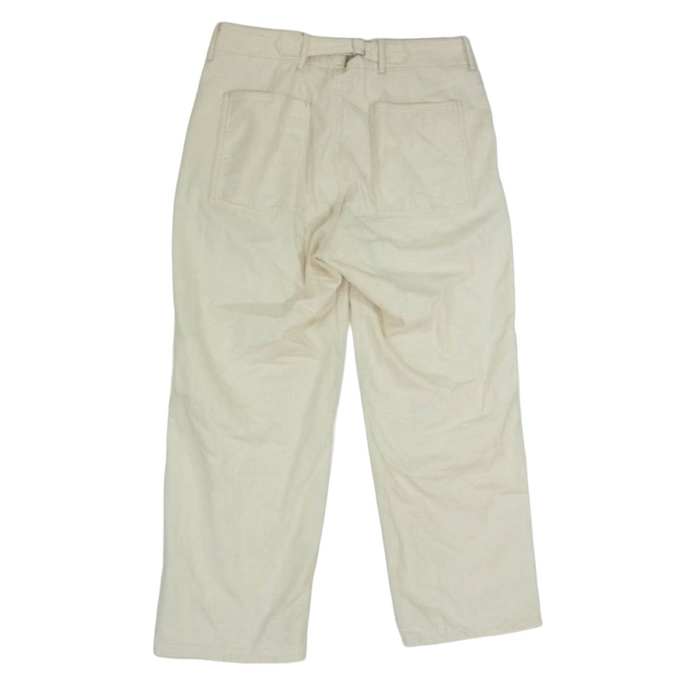 オールドジョー 221OJ-PT14 リネン混 シンチバック ワークパンツ オフホワイト系 34【中古】
