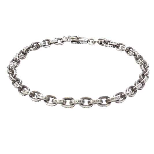 CHROME HEARTS クロムハーツ（原本無） PAPER CHAIN ペーパーチェーン ブレスレット 8inchi 8インチ シルバー系【中古】