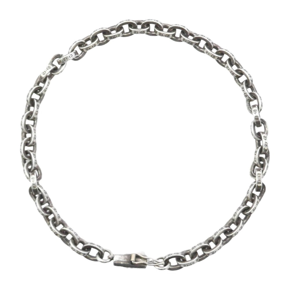 CHROME HEARTS クロムハーツ（原本無） PAPER CHAIN ペーパーチェーン ブレスレット 8inchi 8インチ シルバー系【中古】