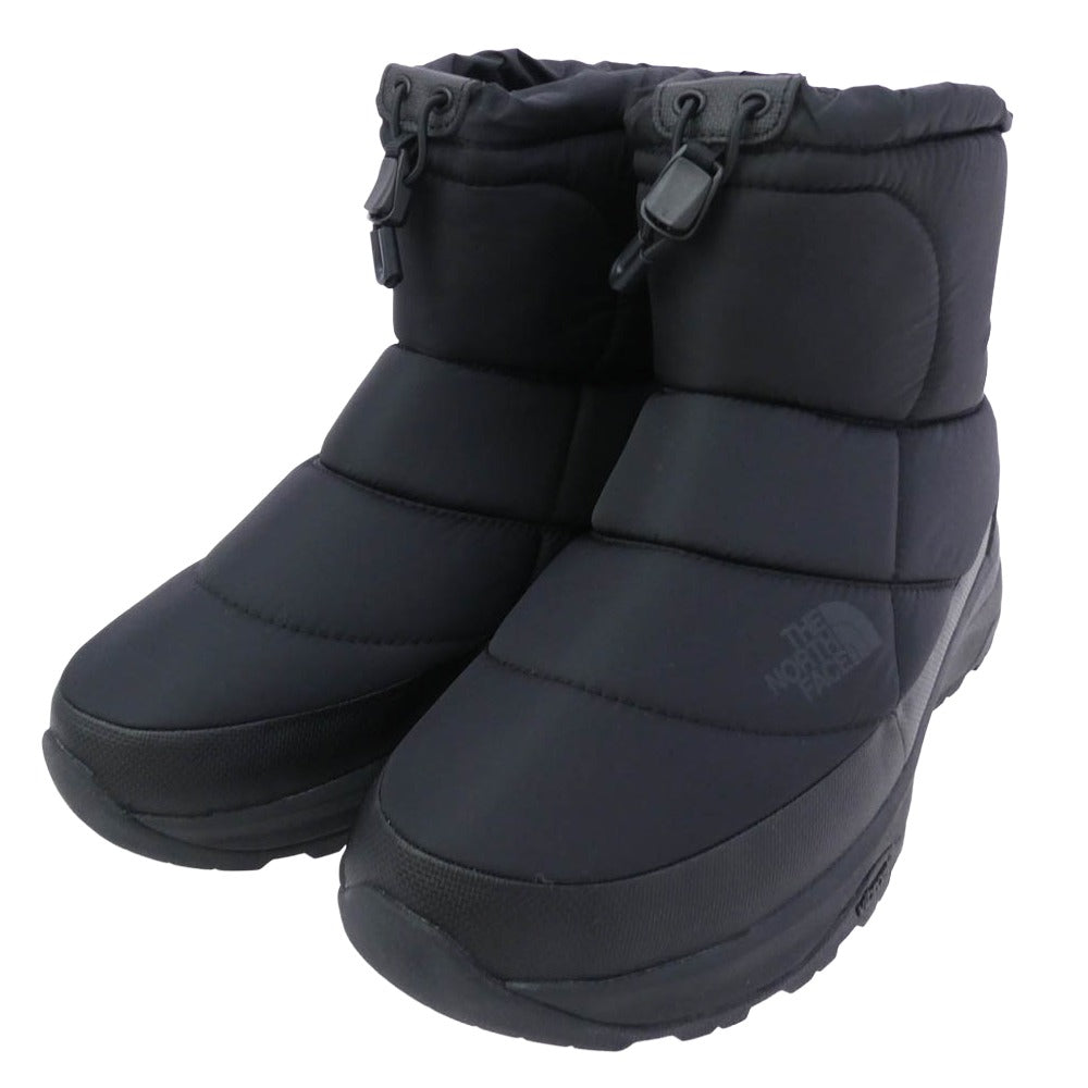 THE NORTH FACE ノースフェイス NF52273 Nuptse Bootie Short ヌプシ ブーティ ショート スノーブーツ ブラック系 28cm【極上美品】【中古】