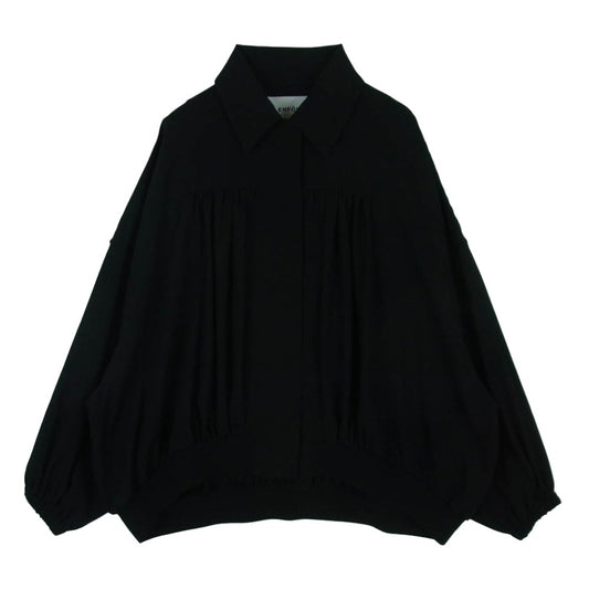 ENFOLD エンフォルド 300IA230-0651 BLOUSON ギャザー ブルゾン 中国製 ブラック系 36【中古】