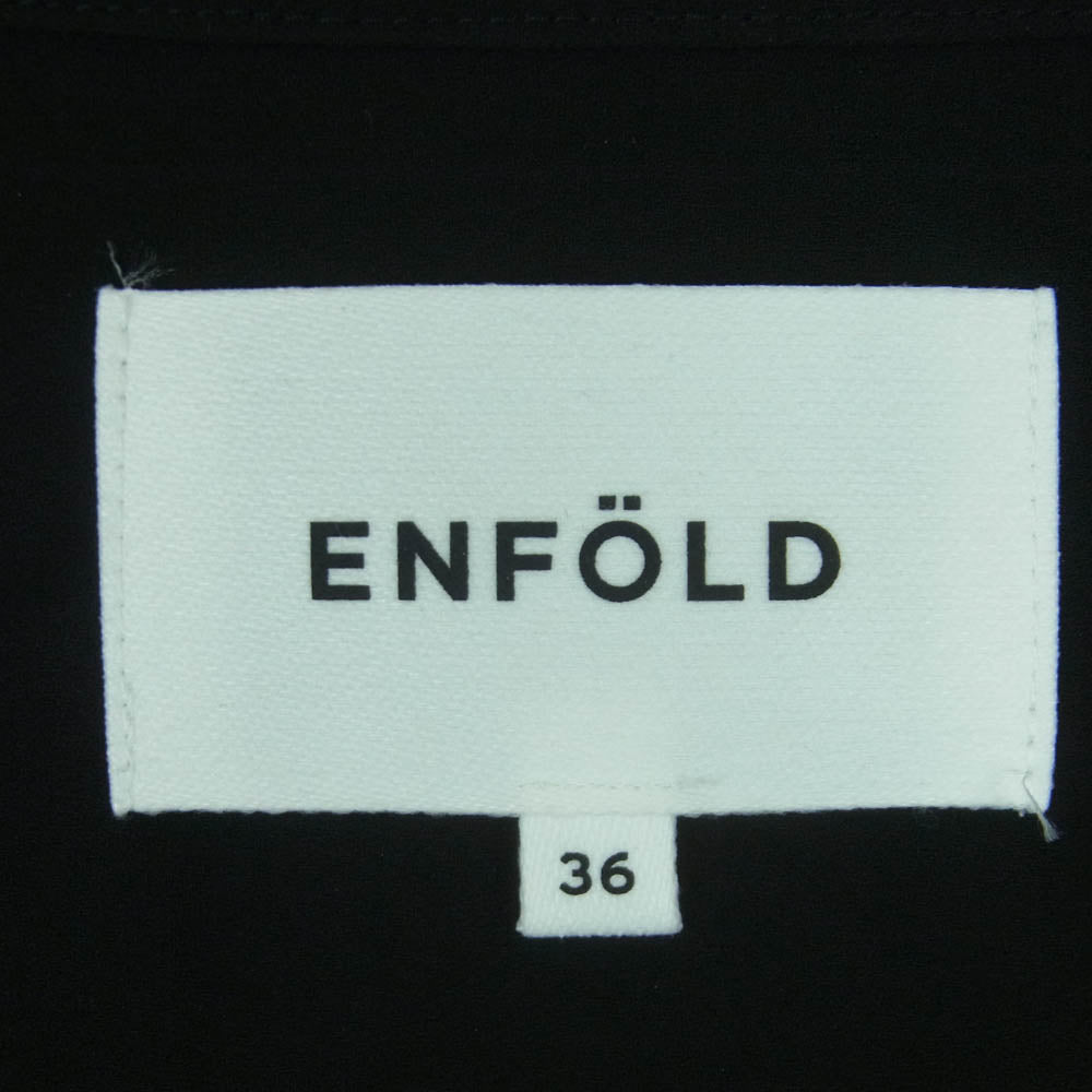 ENFOLD エンフォルド 300IA230-0651 BLOUSON ギャザー ブルゾン 中国製 ブラック系 36【中古】