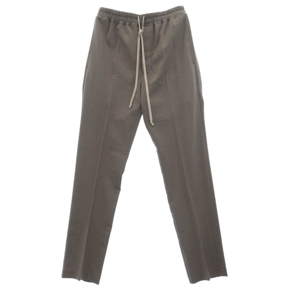 Rick Owens リックオウエンス 24SS RU01D3390-ZL Drawstring Slim Long Pants ドローストリング スリム ロング パンツ ZL素材 DUST チャコール系 48【中古】
