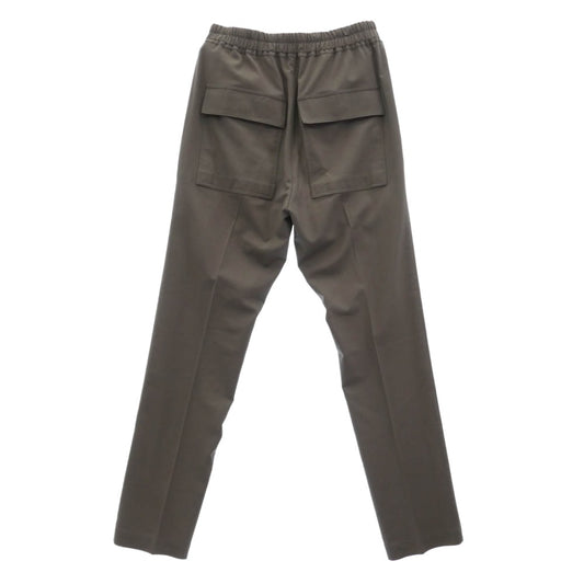 Rick Owens リックオウエンス 24SS RU01D3390-ZL Drawstring Slim Long Pants ドローストリング スリム ロング パンツ ZL素材 DUST チャコール系 48【中古】