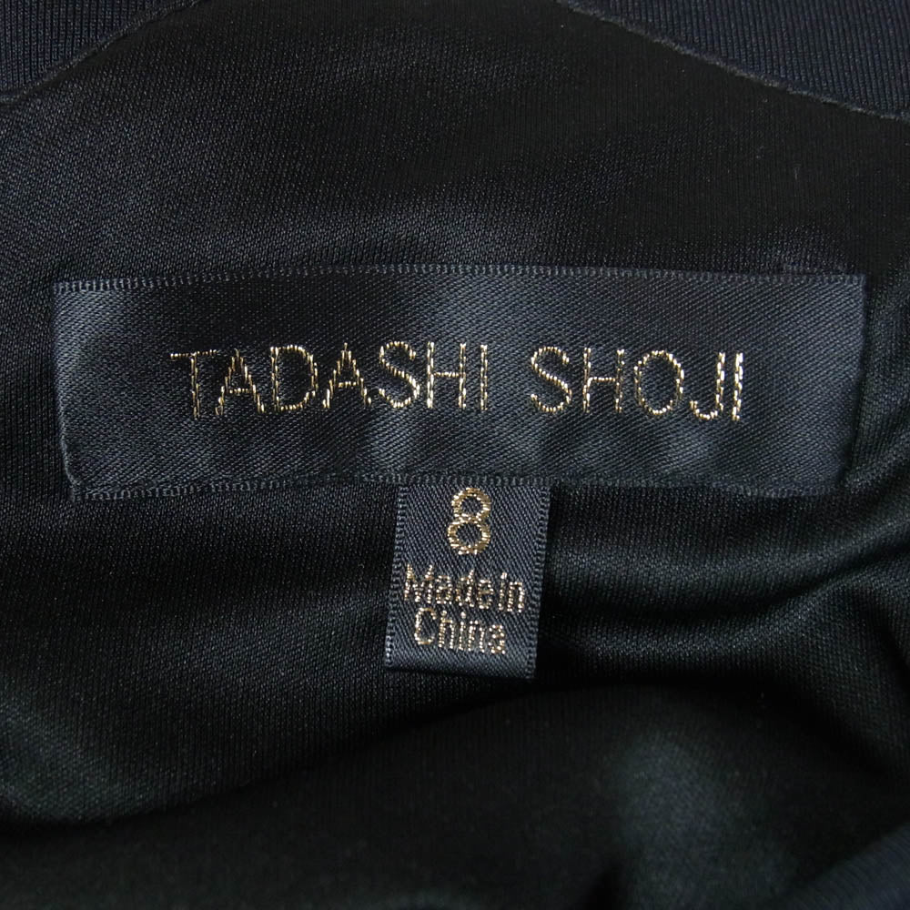 TADASHI SHOJI タダシショージ スパンコール ベルテッド ワンピース ドレス ブラック系 8【中古】
