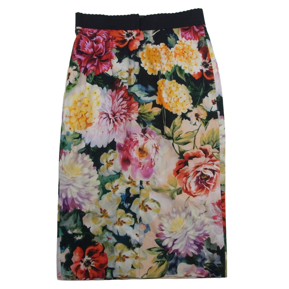 DOLCE&GABBANA ドルチェアンドガッバーナ イタリア製 花柄 スカート マルチカラー系 44【中古】