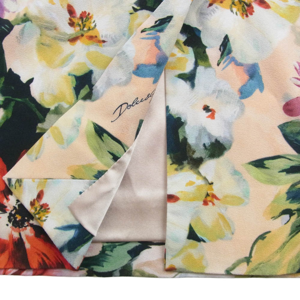 DOLCE&GABBANA ドルチェアンドガッバーナ イタリア製 花柄 スカート マルチカラー系 44【中古】