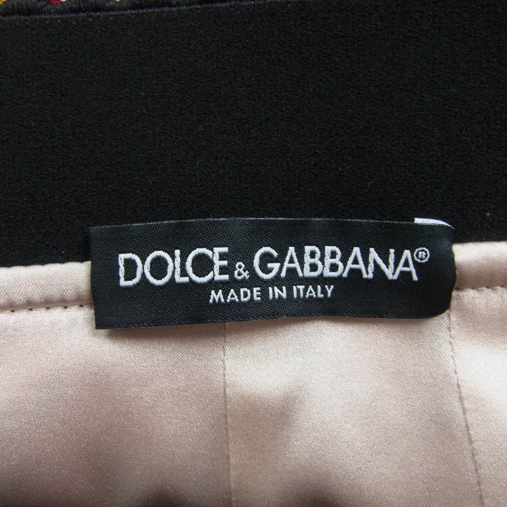 DOLCE&GABBANA ドルチェアンドガッバーナ イタリア製 花柄 スカート マルチカラー系 44【中古】