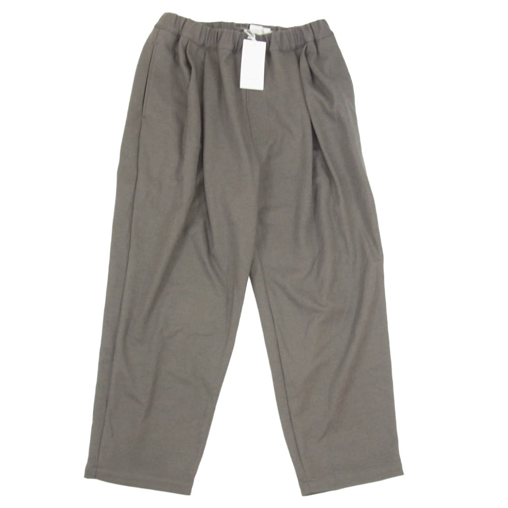STILL BY HAND スティルバイハンド CS04253 Wool Jersey Two Tuck Pants ウール ジャージー ツータック パンツ グレー系 48【中古】