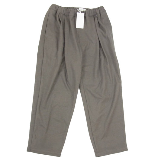 STILL BY HAND スティルバイハンド CS04253 Wool Jersey Two Tuck Pants ウール ジャージー ツータック パンツ グレー系 48【中古】