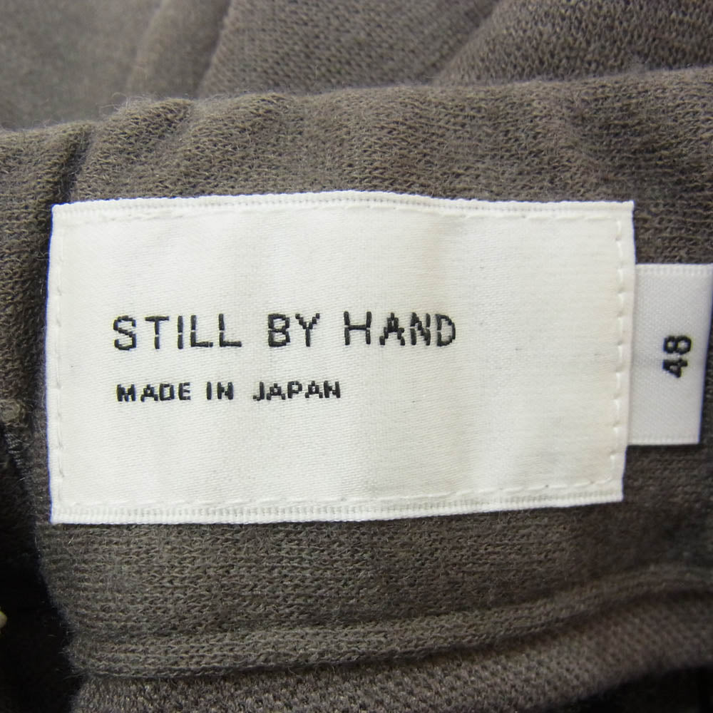STILL BY HAND スティルバイハンド CS04253 Wool Jersey Two Tuck Pants ウール ジャージー ツータック パンツ グレー系 48【中古】