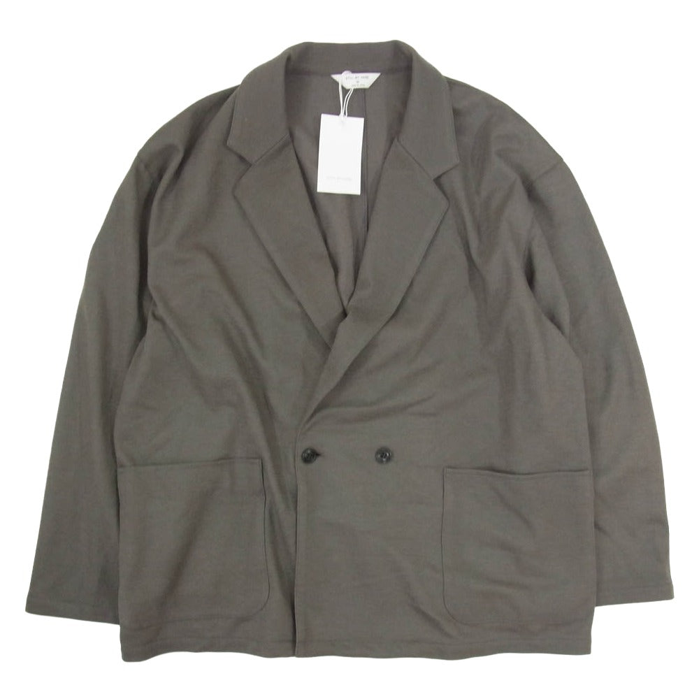 STILL BY HAND スティルバイハンド CS03253 Wool Jersey Jacket ウール ジャージー ダブルブレスト ジャケット グレー系 50【中古】