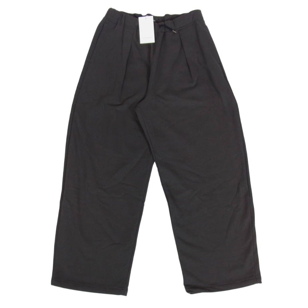 STILL BY HAND スティルバイハンド CS08253 Cotton Jersey Wide Pants コットン ジャージー ワイド パンツ BROWNCHARCOAL 46【美品】【中古】