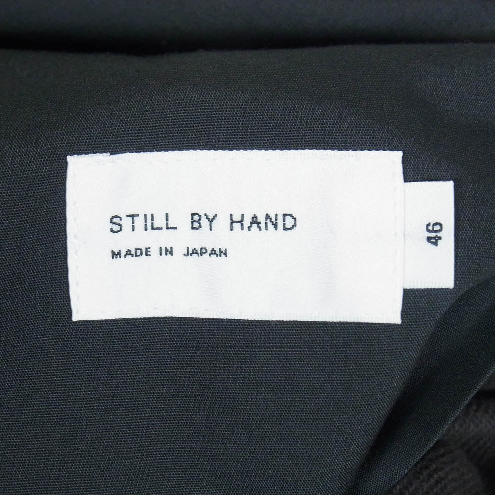 STILL BY HAND スティルバイハンド CS08253 Cotton Jersey Wide Pants コットン ジャージー ワイド パンツ BROWNCHARCOAL 46【美品】【中古】