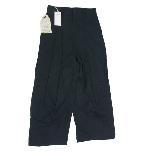 SHINYAKOZUKA シンヤコヅカ 2601SK55 COTTON DOUBLE WEAVE コットン ダブル ウェーブ ハイバギー パンツ ブラック系 S【美品】【中古】