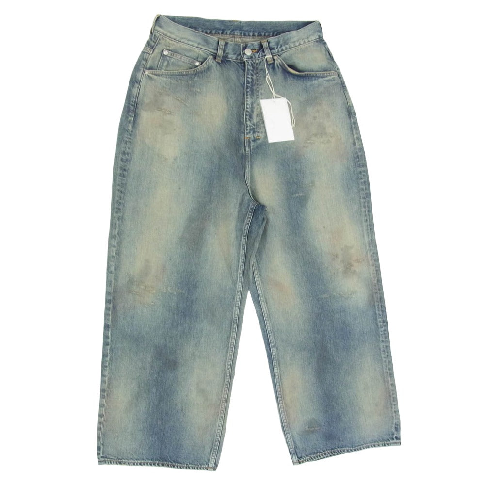 ANCELLM アンセルム 26SS ANC-#05-26SS-D #05 AGING type-D ダメージ エイジング デニム パンツ インディゴブルー系 2【美品】【中古】