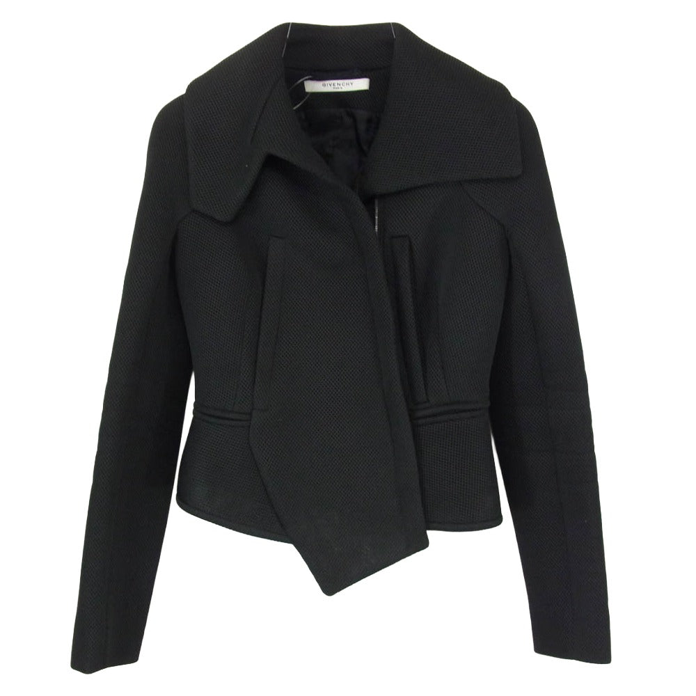 GIVENCHY ジバンシィ メッシュ ジップアップ ショート ジャケット ブラック系 36【中古】